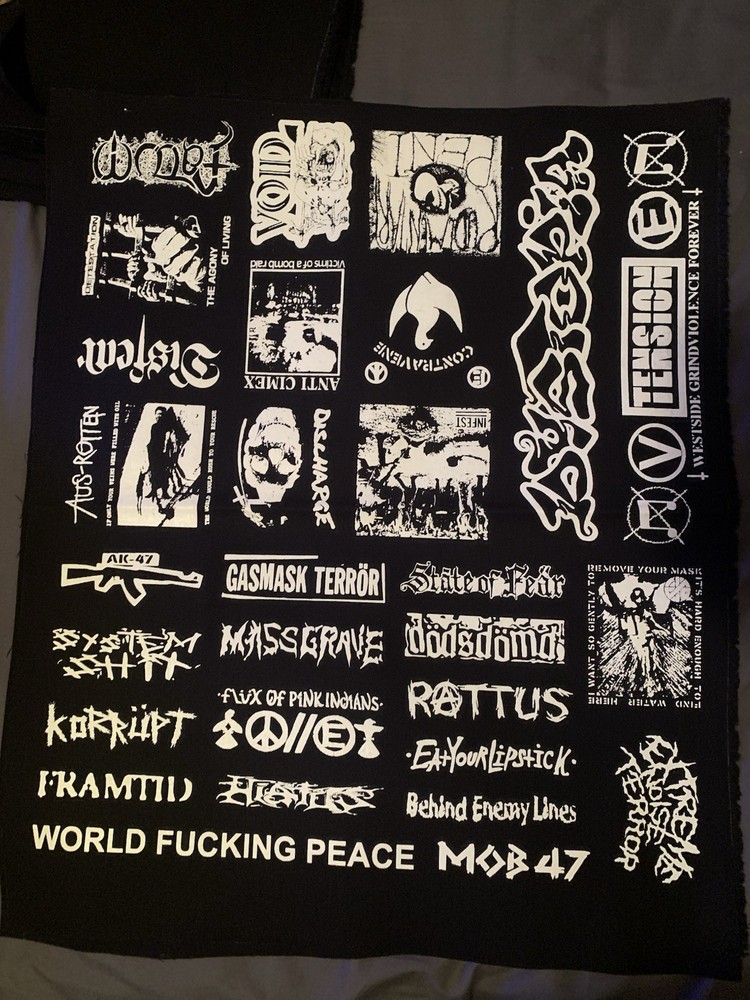 Crust Punk Patches Sheet