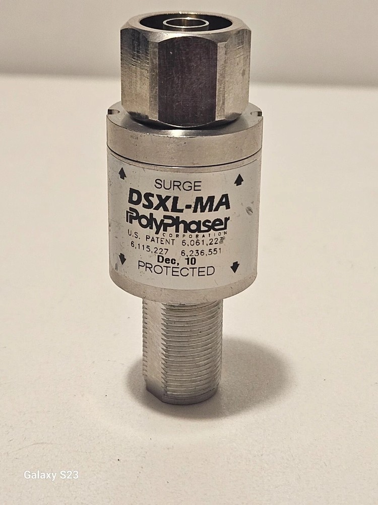 POLYPHASER DSXL-MA BULKHEAD RF LIGHTNING SURGE ARRESTOR / SUPPRESSOR -PAIR