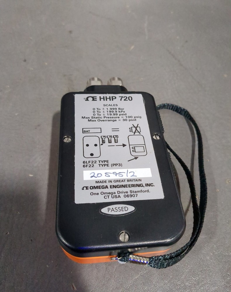 Omega HHP720 Handheld Digital Pressure Meter Kit