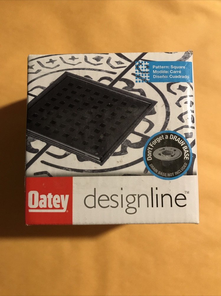 Oatey Designline Square Drain (Matte Black)