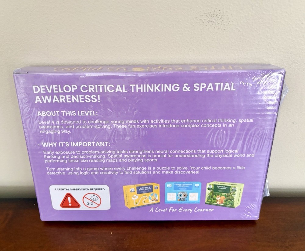 Scribble Smart Workbook LEVEL 4 Logic & Brain Development Cognitive Learning NEW