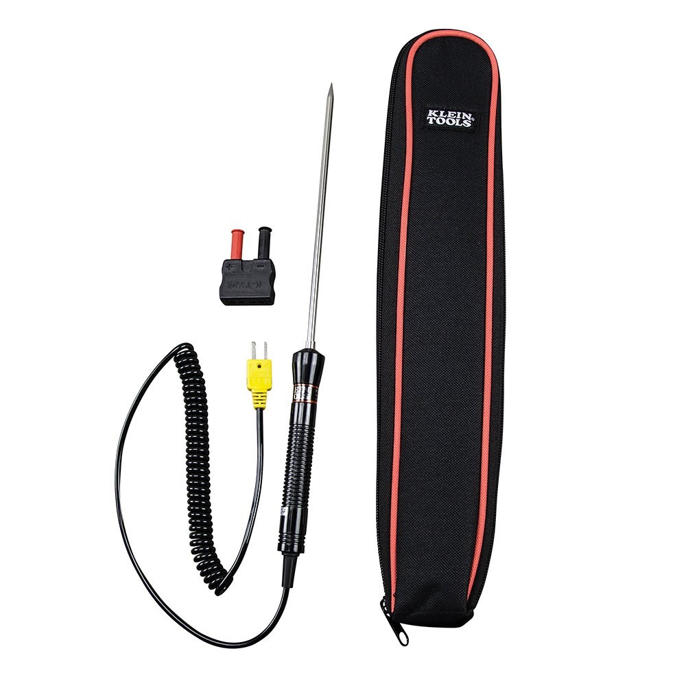 Klein Tools Temperature Probe Wide Range Thermometer For Hvac Digital Meters