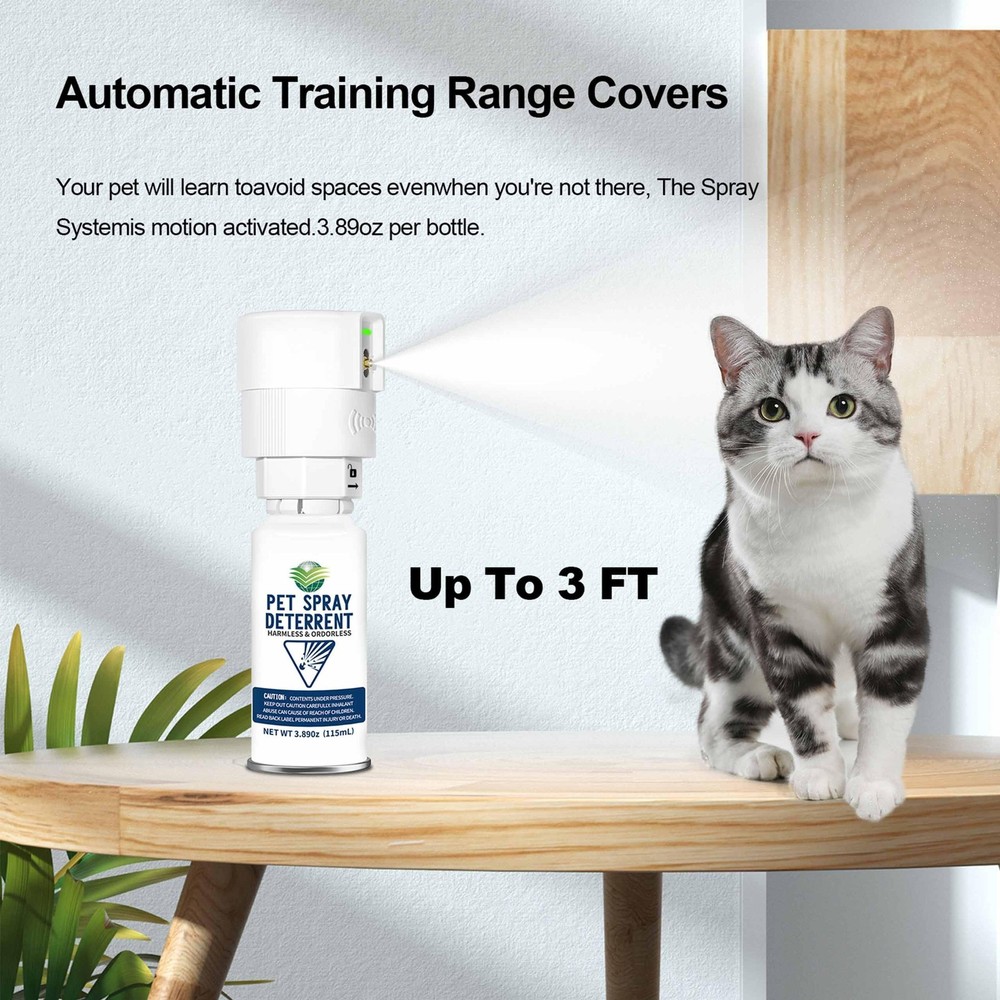 Cat Spray Deterrent System, Automatic Cat Deterrent Spray, Motion Activated P...
