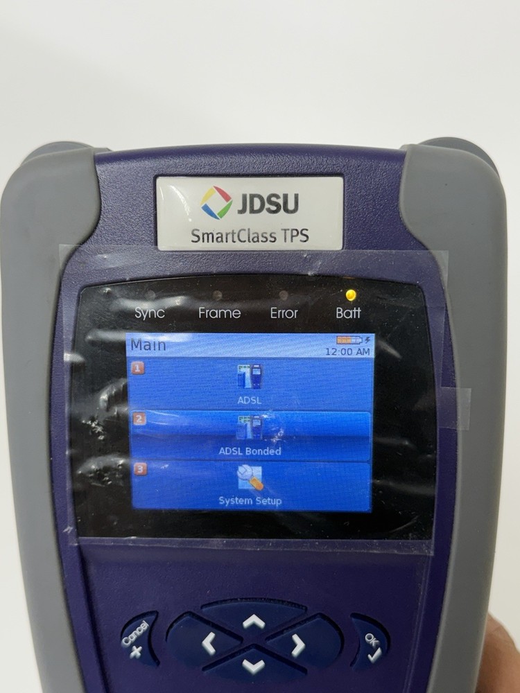 JDSU SmartClass Triple-Play Services (TPS) Bonded ADSL Handheld Cable Test Tool