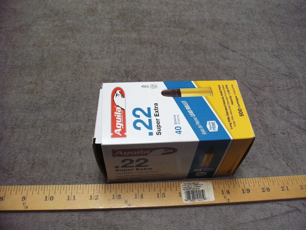Empty Aguila Ammunition Super Extra Cardboard Box that held 500rds, BOX IS EMPTY