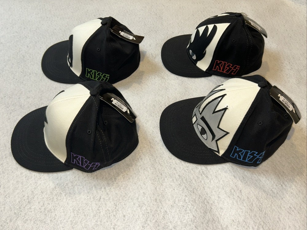 Kiss Hat Lot Of 4 Gene Paul Peter Ace New With Tags Virtis