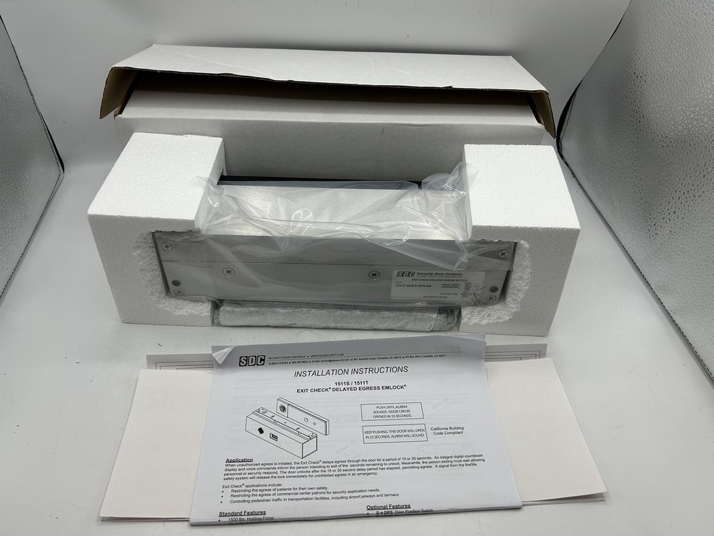 SDC 1511T Series Exit Check W/ Integrated Delayed Egress Electromagnetic Lock