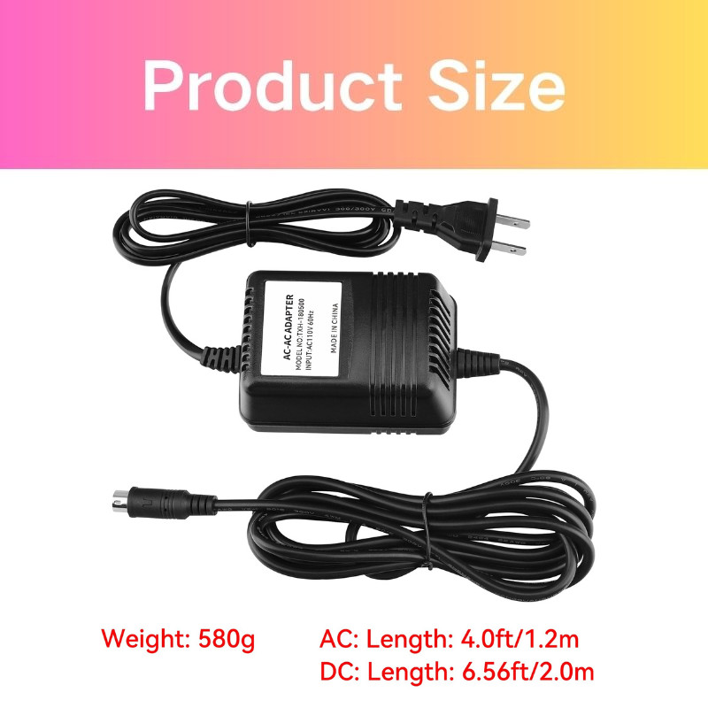 Adapter for Behringer XENYX (502, 1002, 802), 18V Power Supply Mini 3 Pin Din