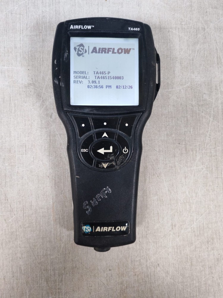 TSI Airflow Instruments TA465-P Multi-Function Ventilation-missing battery cover