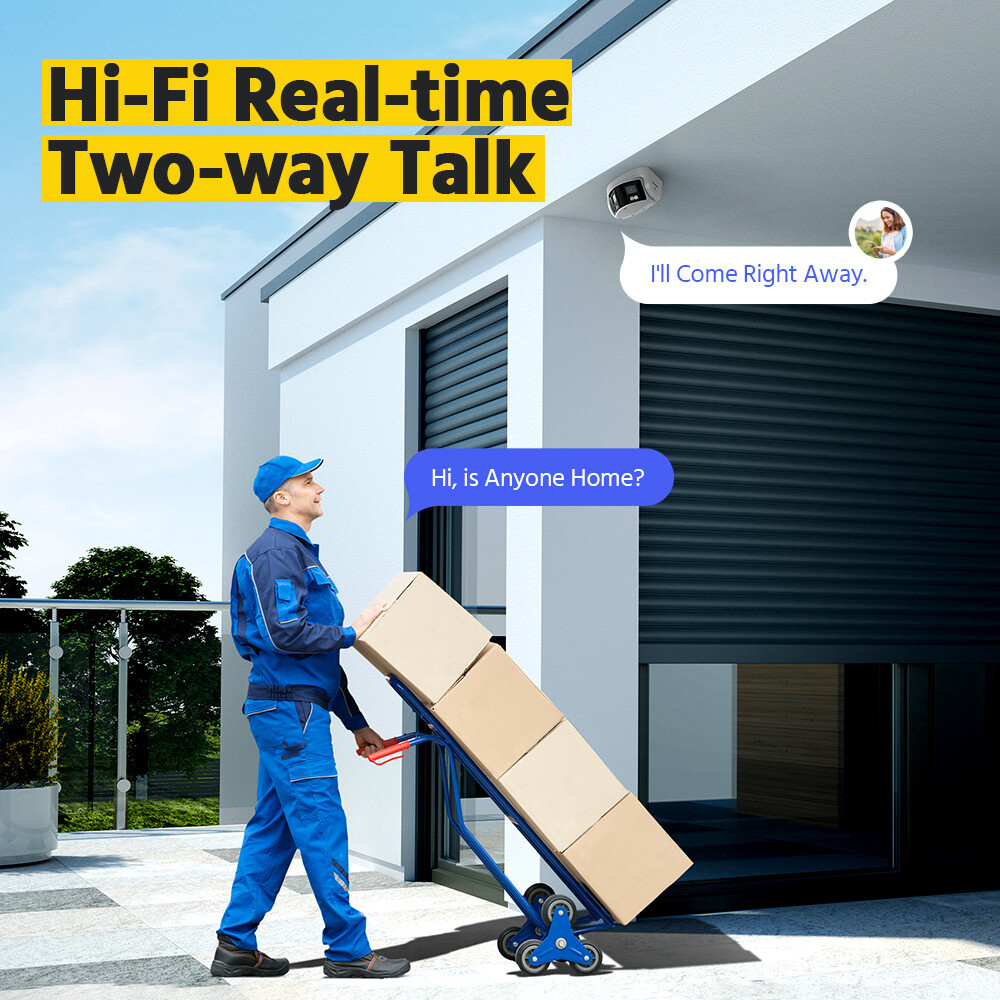 ANNKE 4K Full Color Night PoE Security IP Camera Dual Lens Two-Way Audio Outdoor