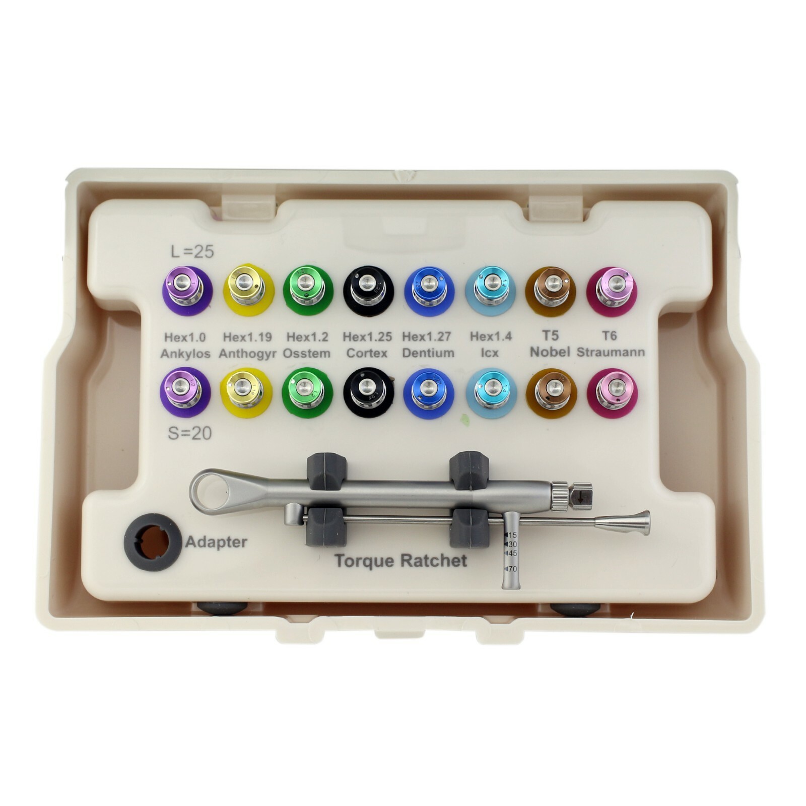 Universal Implant Prosthetic Kit Screwdriver Hex Driver Torque Wrench 3i Astra