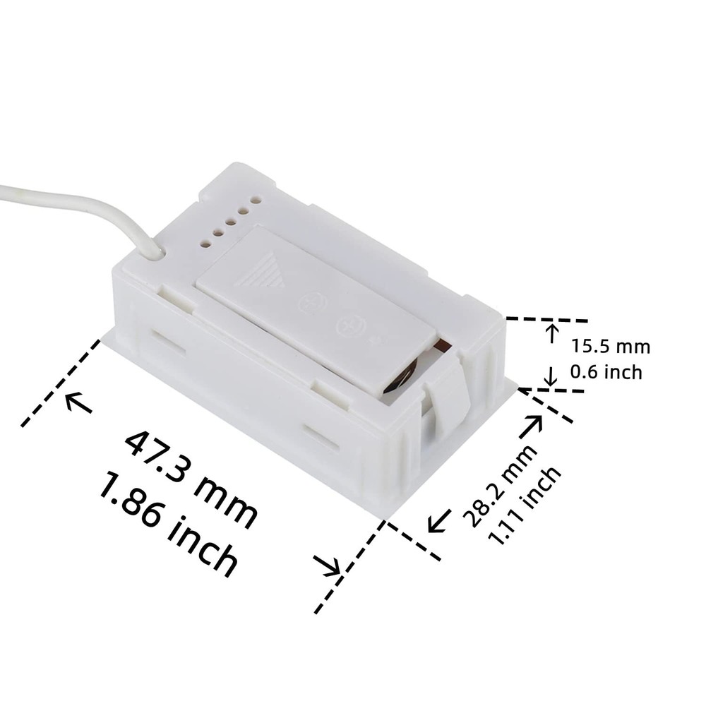 4Pcs Refrigerator Thermometer Digital LCD Thermometer with Waterproof Probe