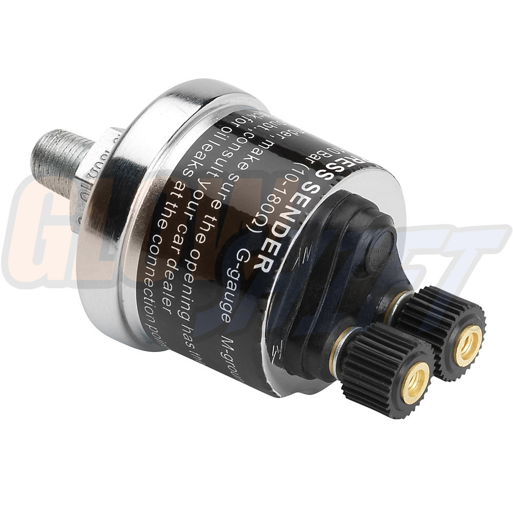 GlowShift Replacement Pressure 2 Post Sensor Sender for 100 Fuel Pressure Gauges