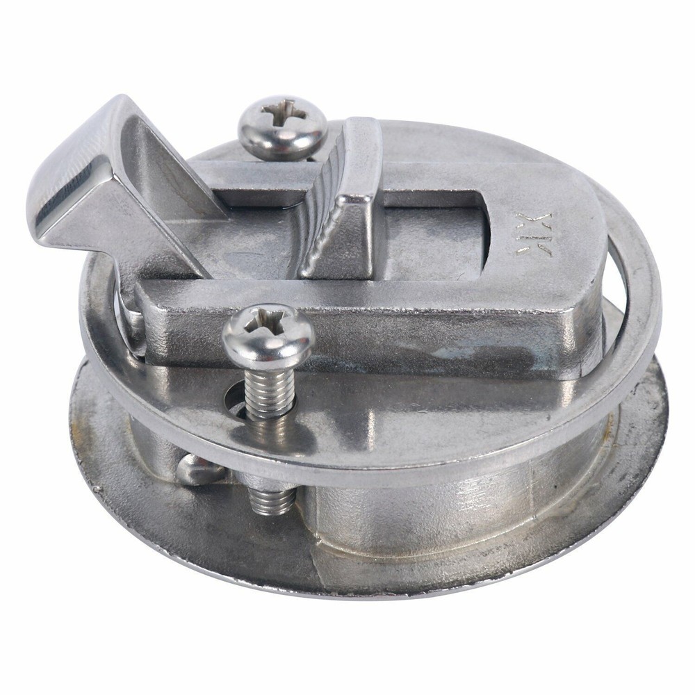 2" Marine Boat Stainless Steel Flush Pull Hatch Latch Non Locking Flush Mounted