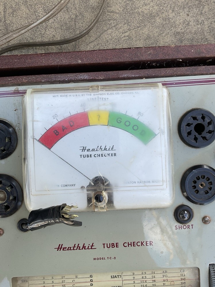 Heathkit TC-2 Tube Checker Tester Untested