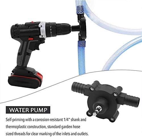 Drill Driven Water Pump for Quick Liquid Transfer