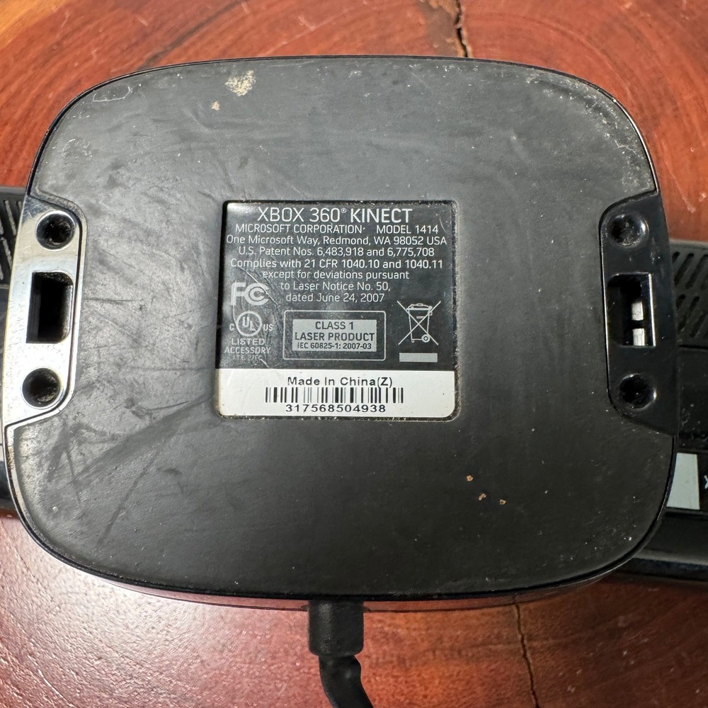 Microsoft Xbox 360 Kinect Connect Black Sensor Bar Model # 1414