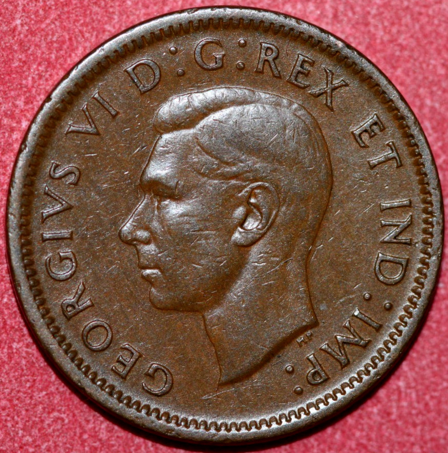 Canada 1940 Cent King George VI 19mm