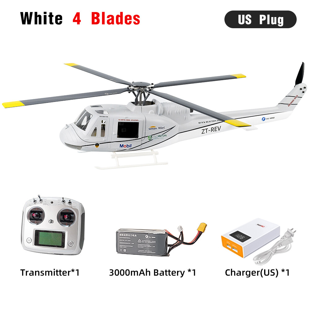 Fly Wing UH1 V4 10CH M10 GPS 3D Auto Return Hovering RC RTF Helicopter US Plug