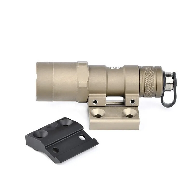 Tactical Flashlight Offset Keymod Mlok Mount For M300 M600 Scout Light Bases
