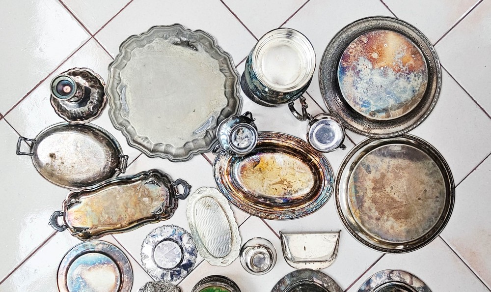 Silverplate Huge Lot 21 Pieces Misc Assorted Serving Pieces Vintage 16 lbs