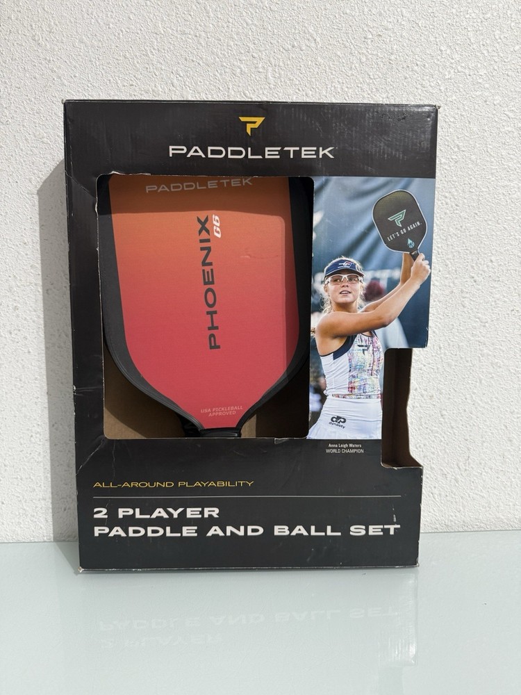 Paddletek Phoenix G6 Composite Bundle, 2 Player paddle *MISSING BALL SET*