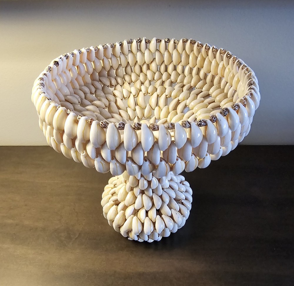 Seashell Pedestal Basket