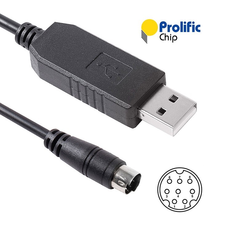 Delta DVP Programmable Logic Controller USB Communications Cable DVPACAB2A30