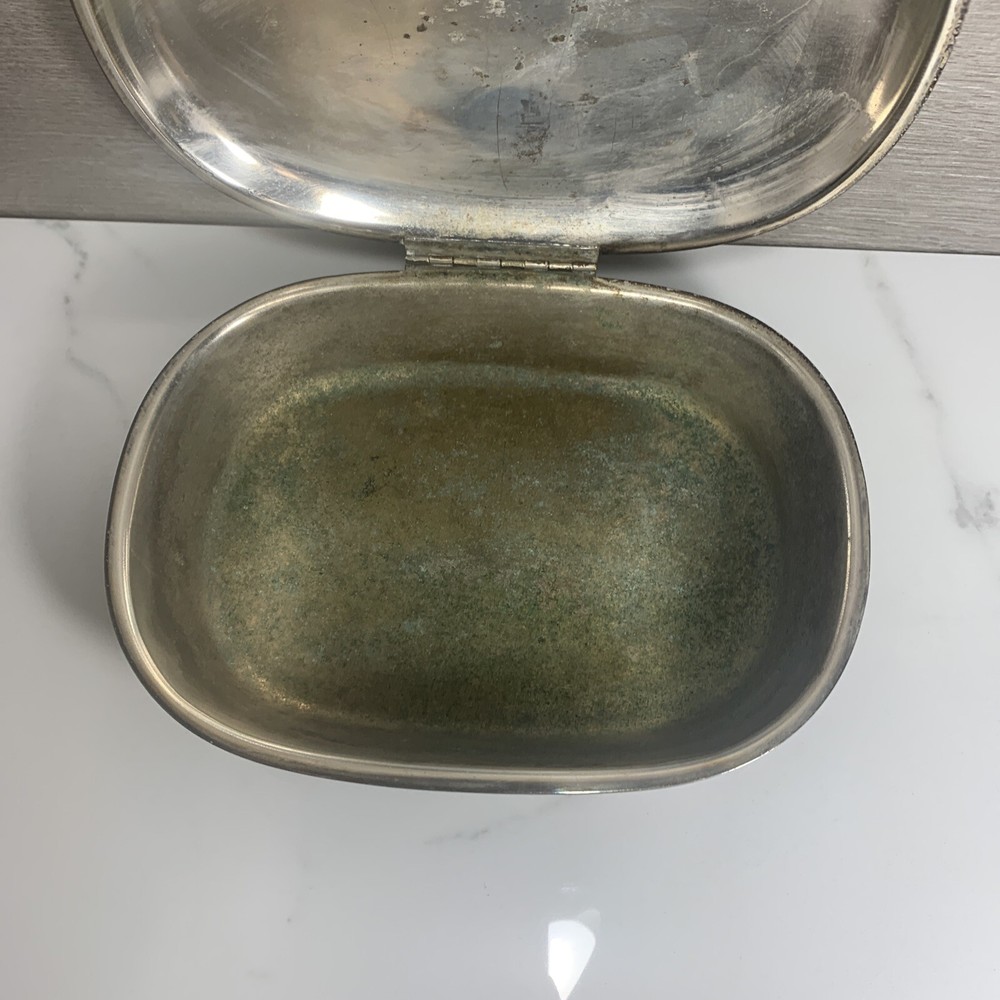 Vintage Silverplate Silent Butler Crumb Catcher *Missing Handle*