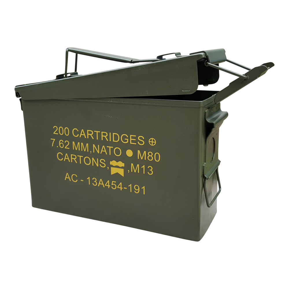 STENCILED 8-PACK NEW 30 CAL M19A1 MIL SPEC EMPTY AMMO CANS