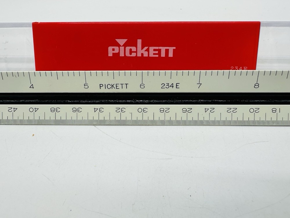 Pickett Architecture Scale 234-E Drafting Drawing Ruler 3 Sided 234E Engineer