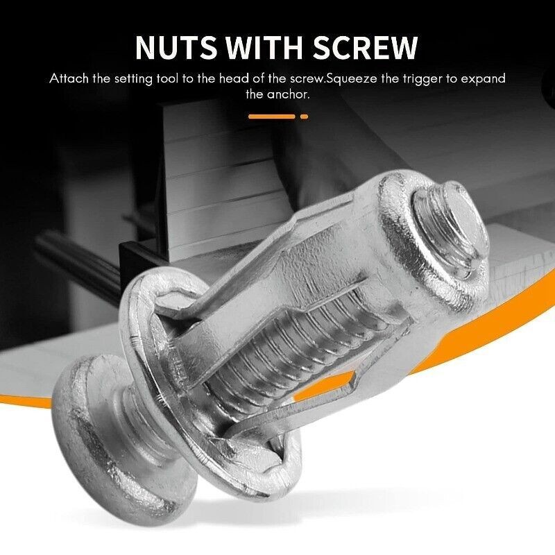 20-100PCS Jack Nuts For Metal M6 Car Rivet Nut Tool Screw Petal Nut Expansion