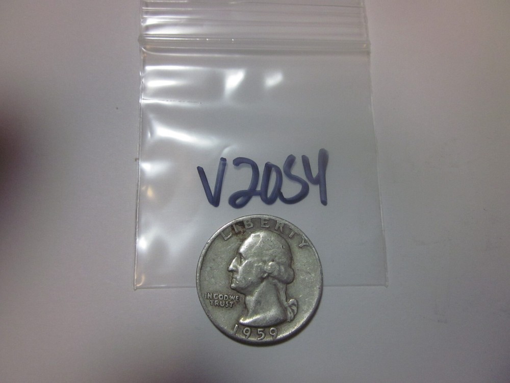 1959 D Washington Silver Quarter 90% Silver