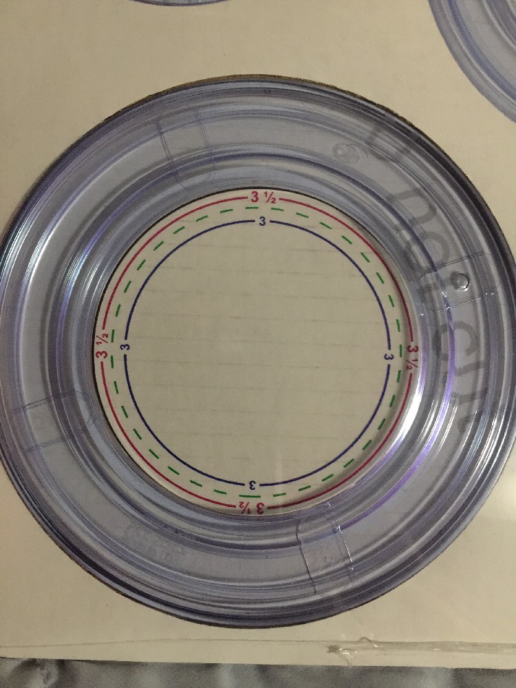Creative Memories Custom Cutting System Circle & Oval Cutting Patterns