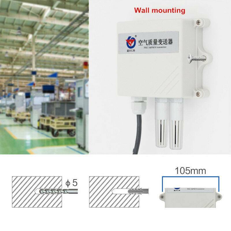 PM2.5 PM10 Air Quality Transmitter Dust detector sensor Particles Transmitter