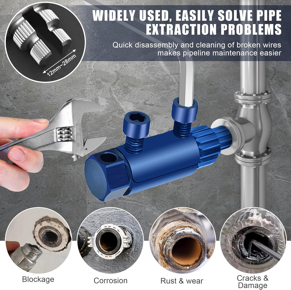 Broken Pipe Thread Extractor Tool, New Broken Faucet Removal Tool, 2025 Stripped