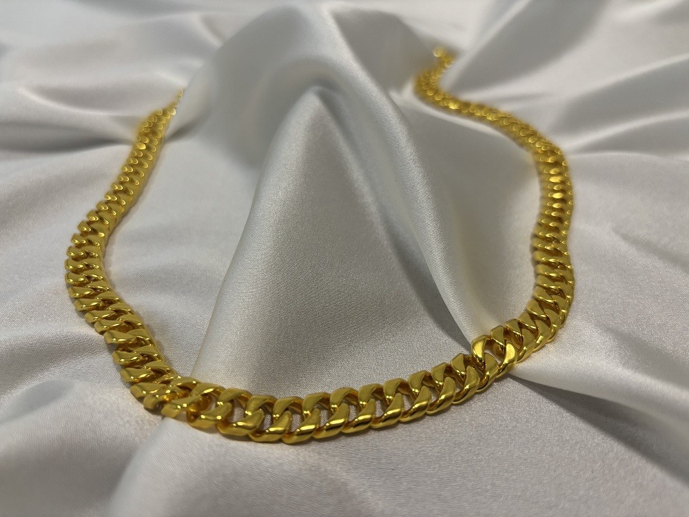 Pure 10K Yellow Gold Cuban Miami Style Link 10mm 23in 111g Chain Necklace