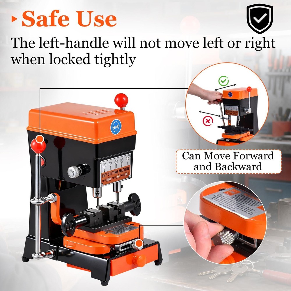 Vertical Key Cutting Machine Multifunction Key Duplicating Copier Locksmith Tool