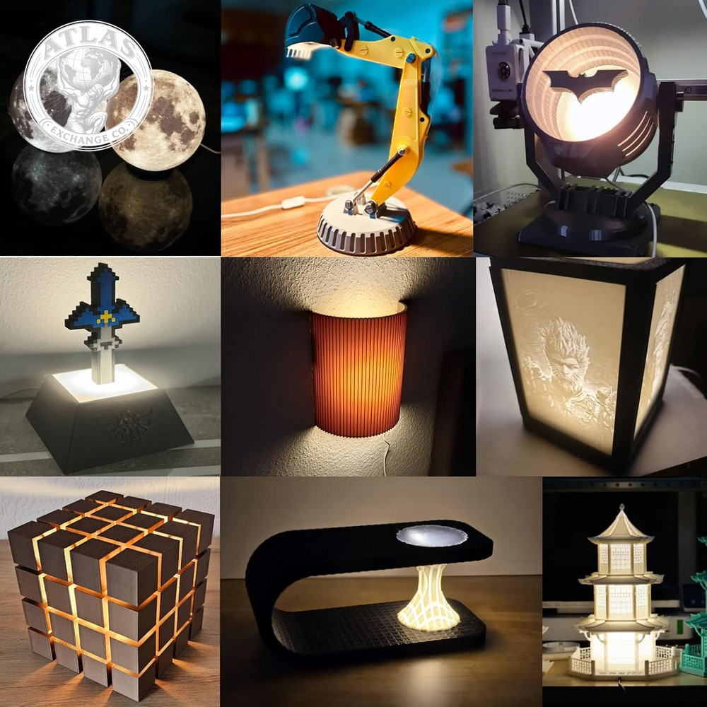 LED Lamp Kit 001 Three Colors for Bambu Lab Makerworld 3D Printed DIY Hardware M