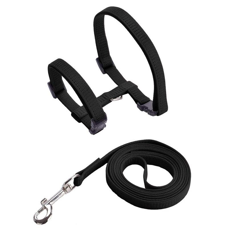 Cat Harness Leash Set Escape Proof Adjustable Nylon Halter for Kitten Pets