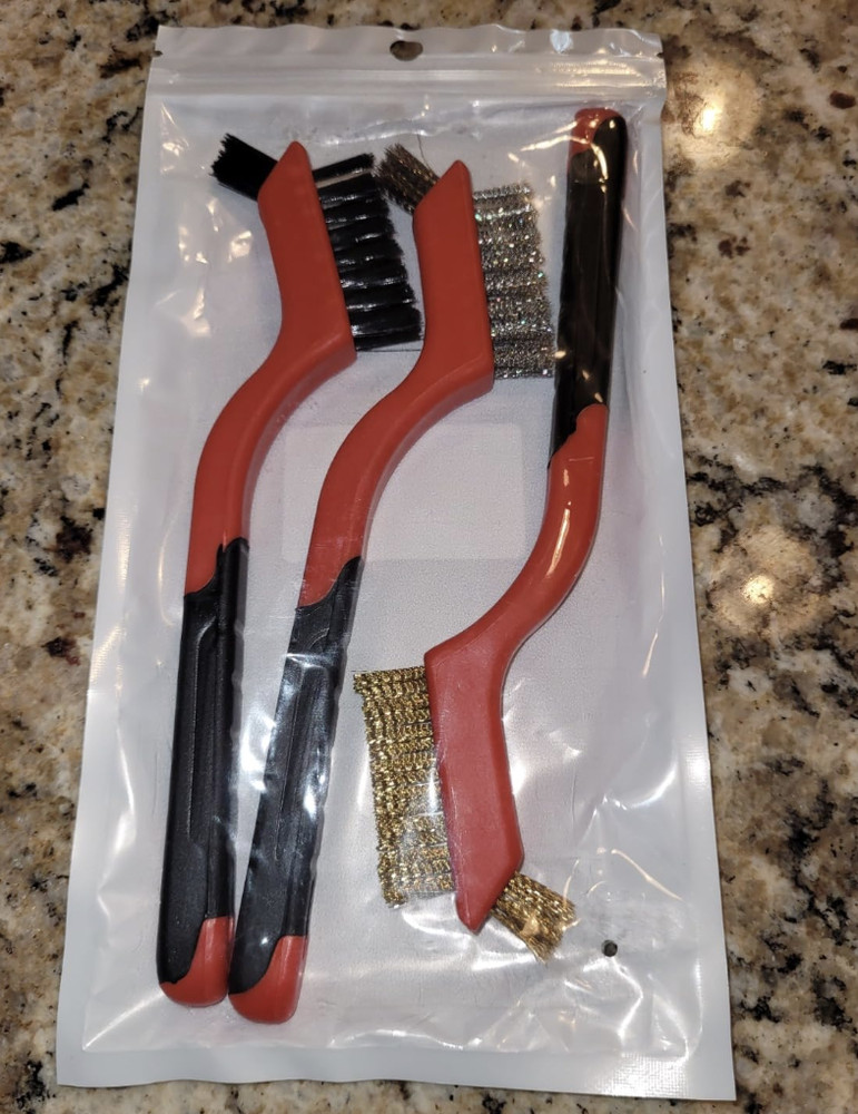 3Pcs Wire Brushes for Cleaning Rust Wire Brush Set NEW