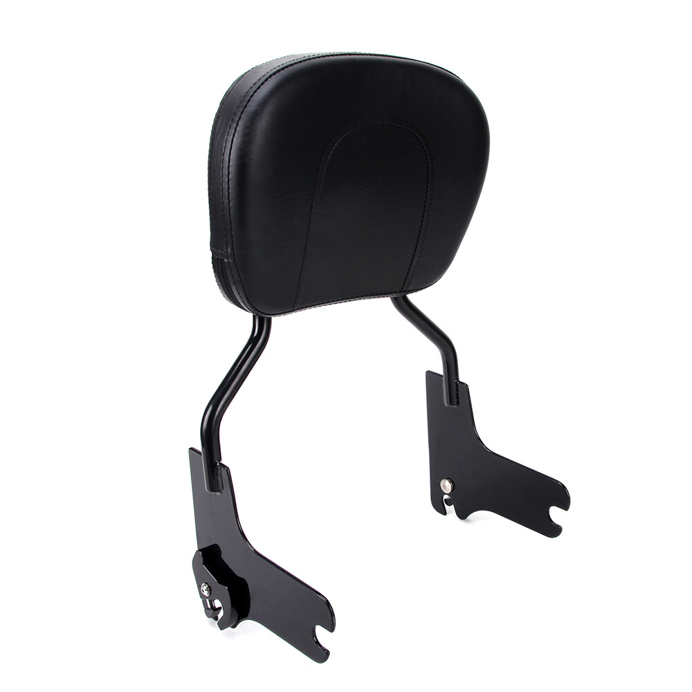 Quick Release Passenger Backrest Sissy Bar Black For Harley Electra Glide 97-08