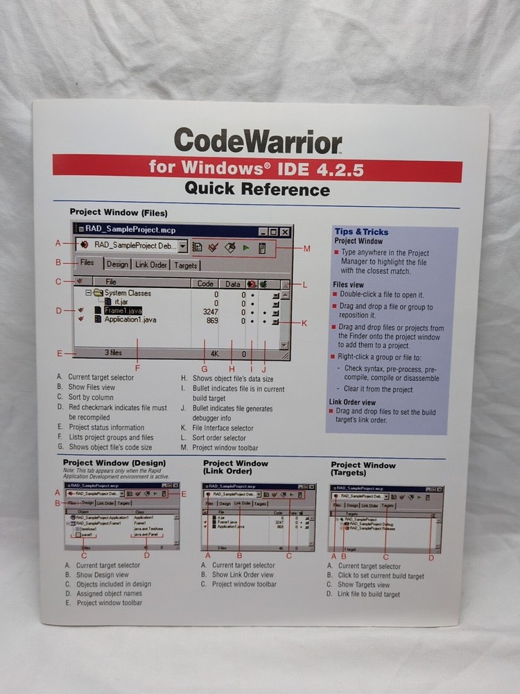 Code Warrior 7.0 For Mac OS And Windows Metroworks Software