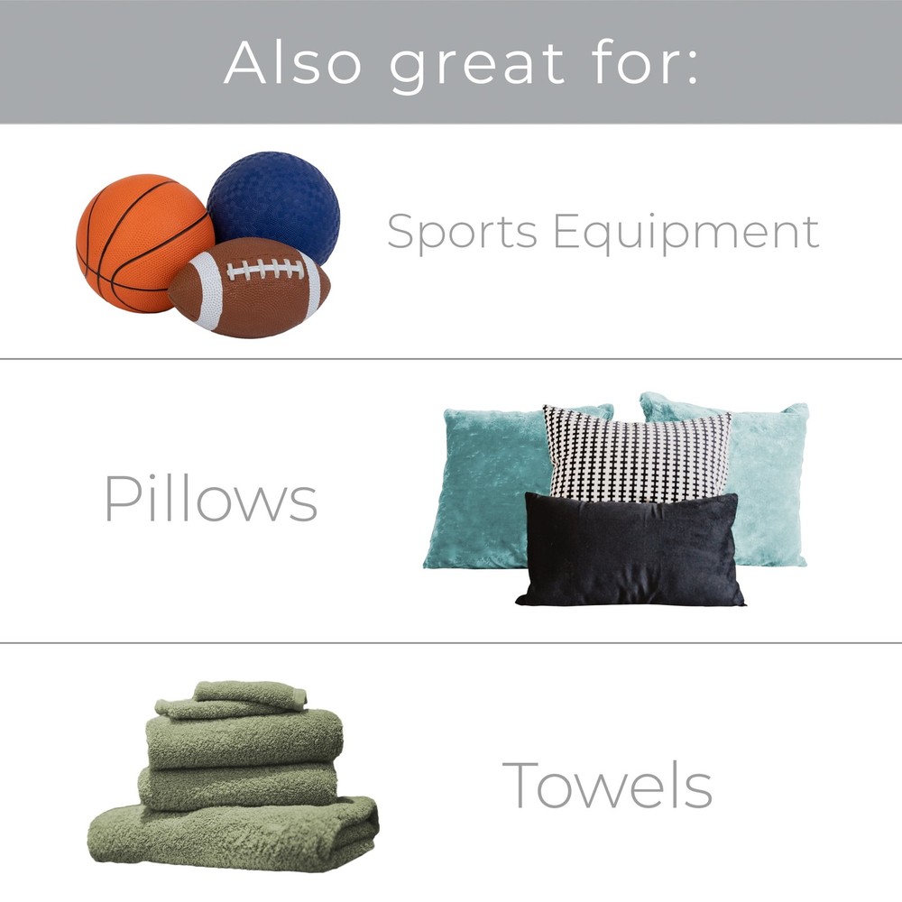 (3 pack Mesh Toy Storage Organizer White