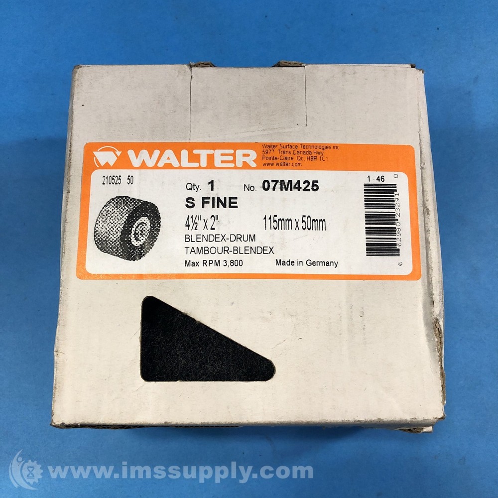 Walter 07M425 Blendex Surface Conditioning Drum FNOB