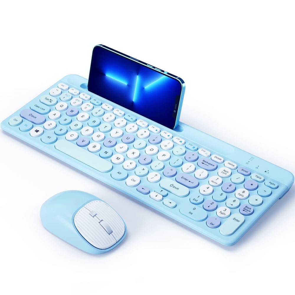 Bluetooth Keyboard and Mouse Wireless Multi-Device Rechargeable Keyboard and