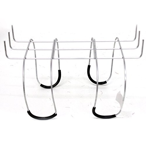 Bulk Case of 50 - Rustproof Galvanized Gravestone Saddles - Floral Cemetery Head