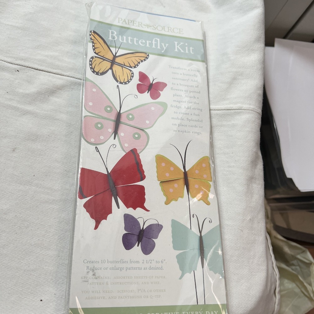 Butterfly Paper Craft Kit from Paper Source  NEW IN PKG