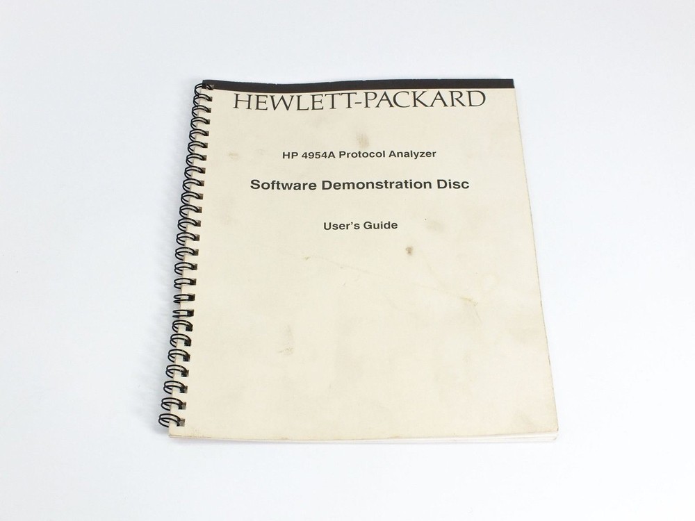 HP 04954-94004 4954A Protocol Analyzer Software Demonstration User's Guide