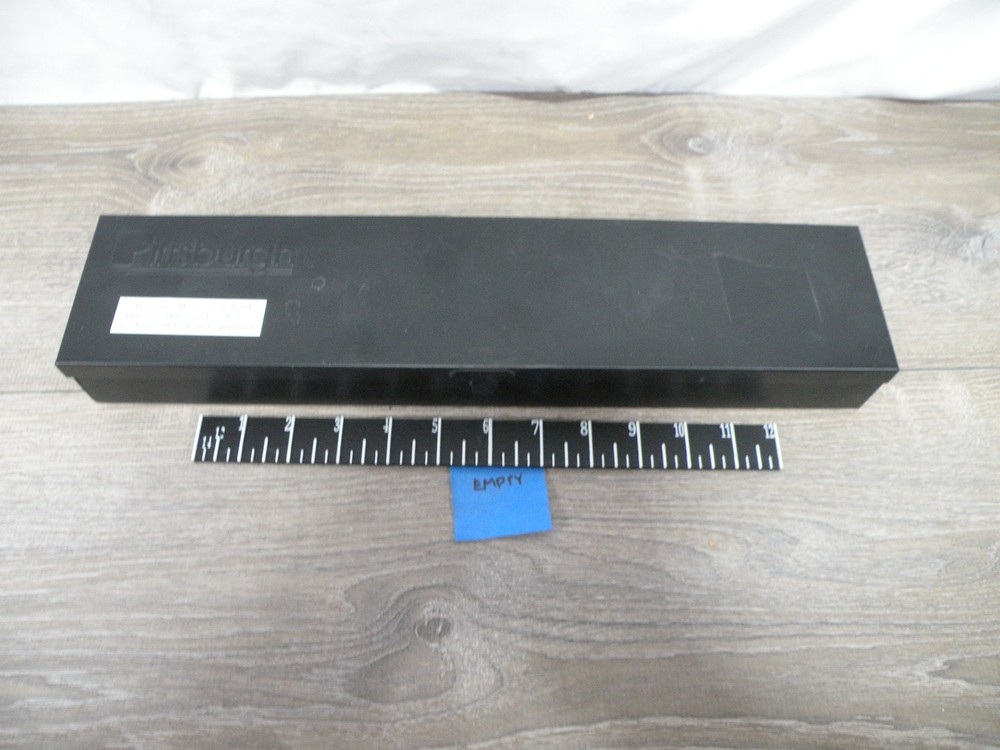Pittsburgh Empty Black Metal Tool Storage Case Box for Wrenches Sockets